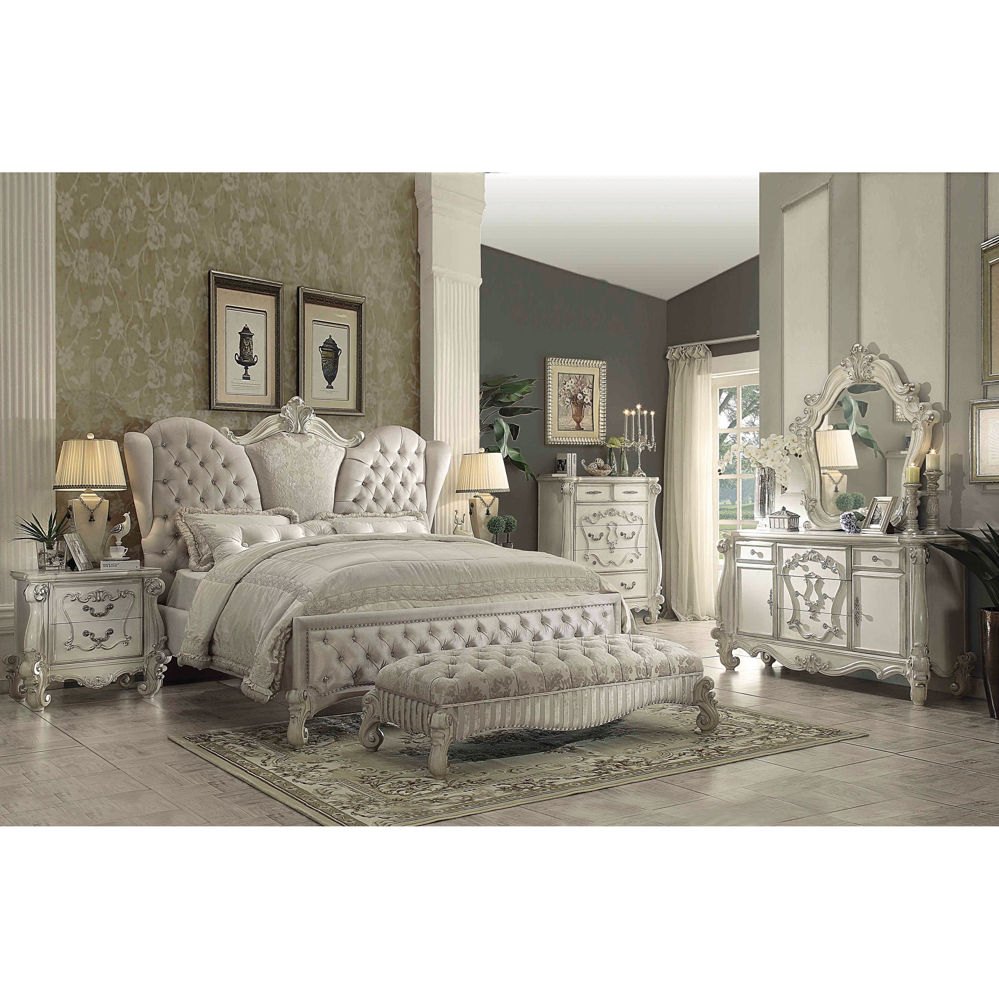 Versailles discount upholstered bed